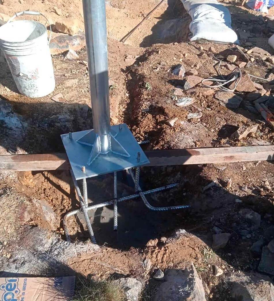 Preparación de la base metálica del Mástil
